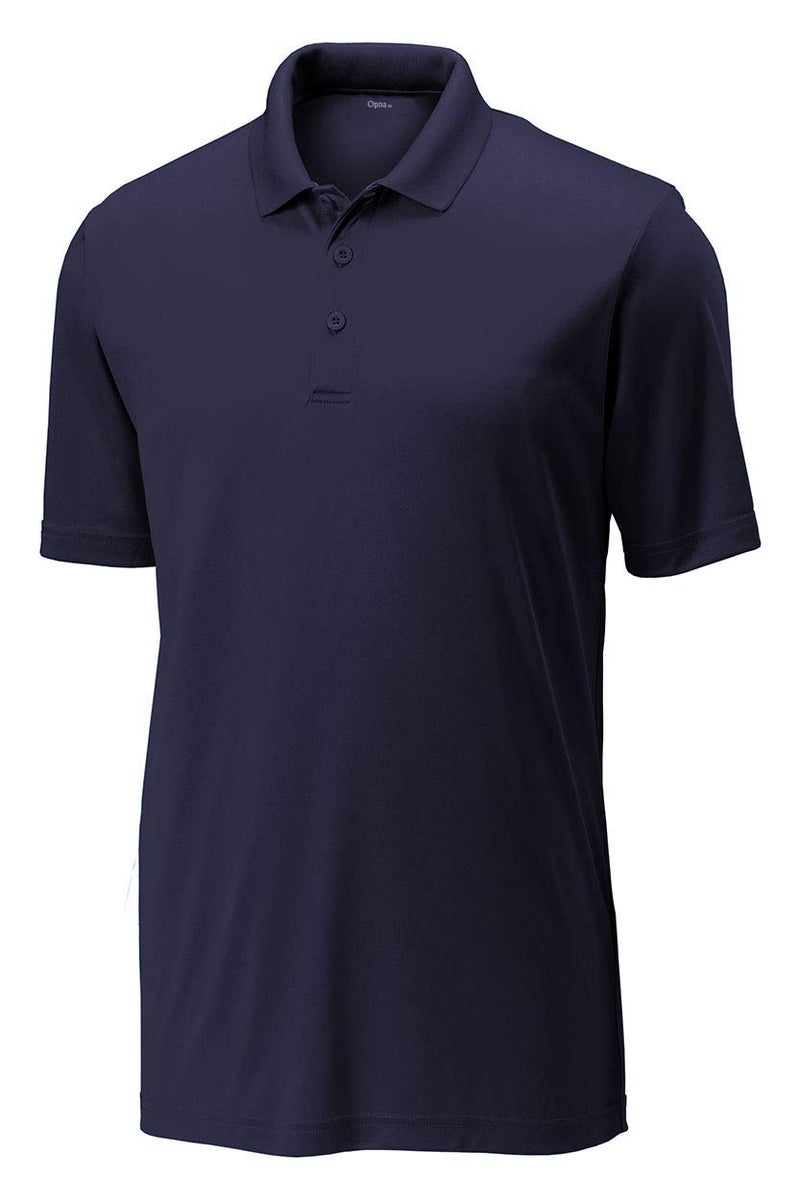 Opna Mens Dry-Fit Golf Polo Shirts,Navy,Large - Image 1